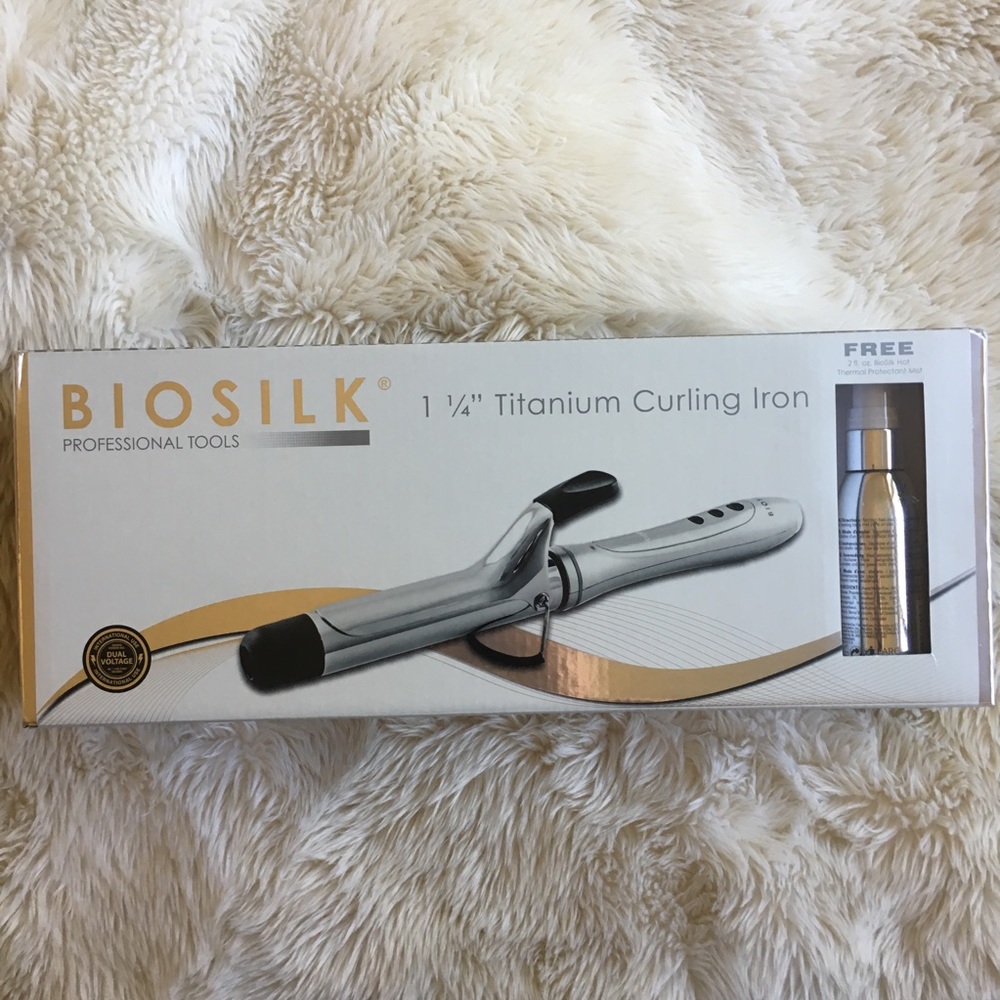 🆕 BIOSILK 1 1/4” Titanium Curling Iron